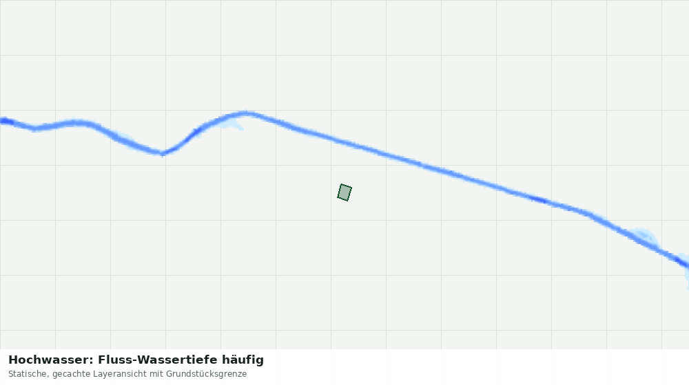 Statische Kartenansicht: Hochwasser: Fluss-Wassertiefe häufig