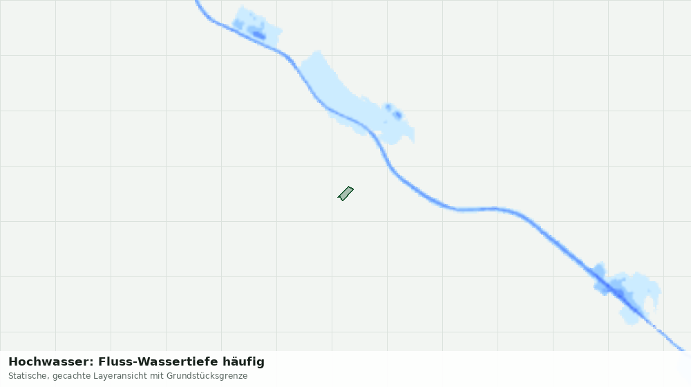 Statische Kartenansicht: Hochwasser: Fluss-Wassertiefe häufig