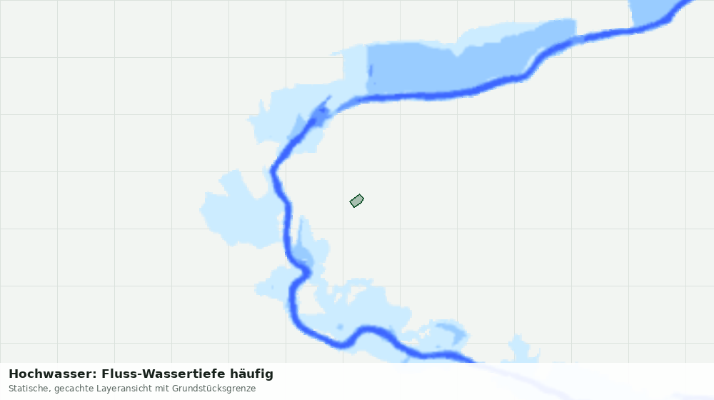 Statische Kartenansicht: Hochwasser: Fluss-Wassertiefe häufig