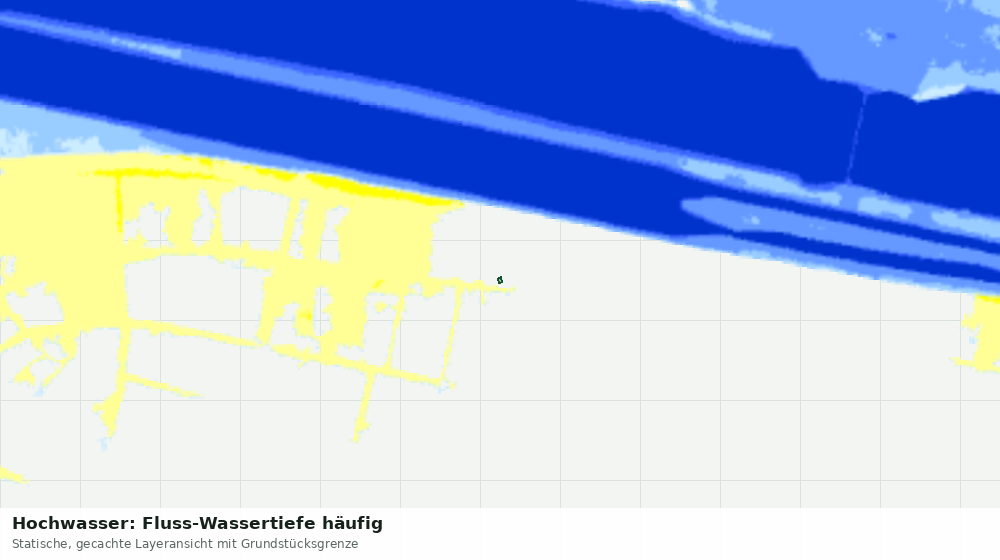 Statische Kartenansicht: Hochwasser: Fluss-Wassertiefe häufig