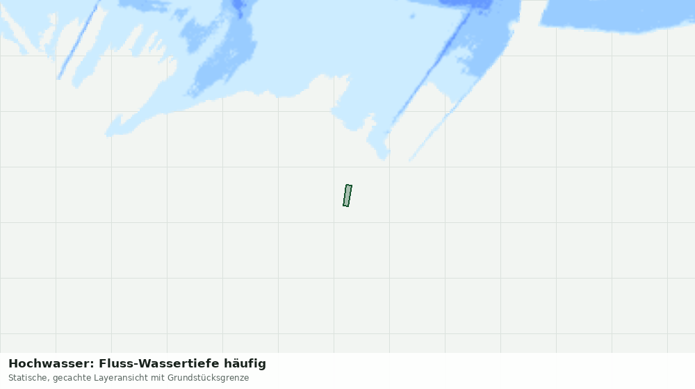 Statische Kartenansicht: Hochwasser: Fluss-Wassertiefe häufig