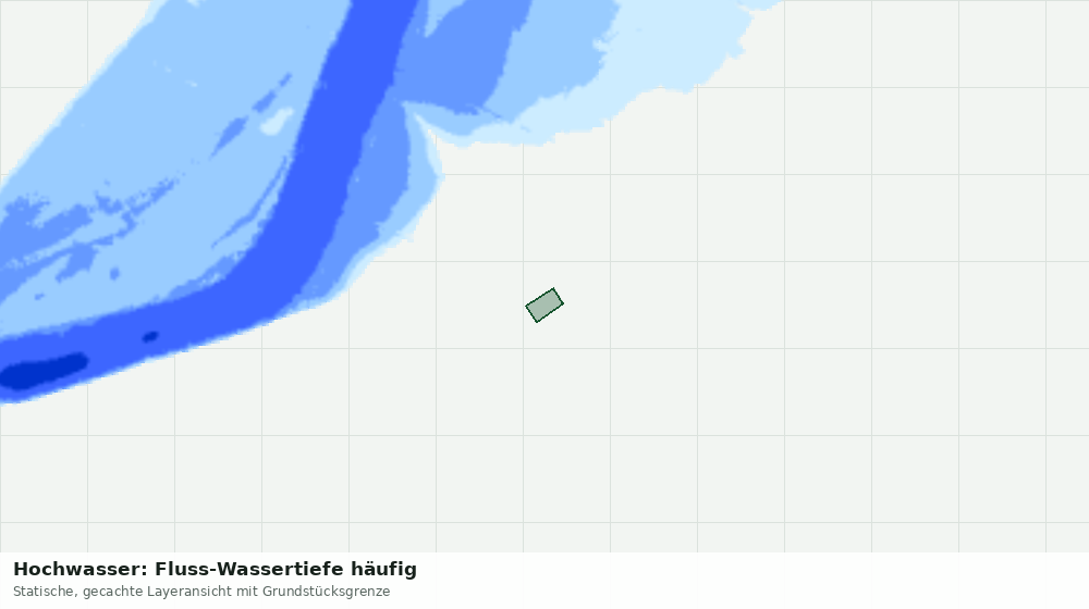 Statische Kartenansicht: Hochwasser: Fluss-Wassertiefe häufig