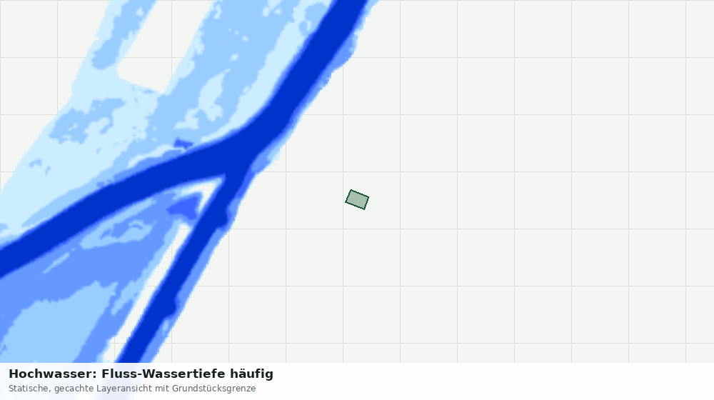 Statische Kartenansicht: Hochwasser: Fluss-Wassertiefe häufig