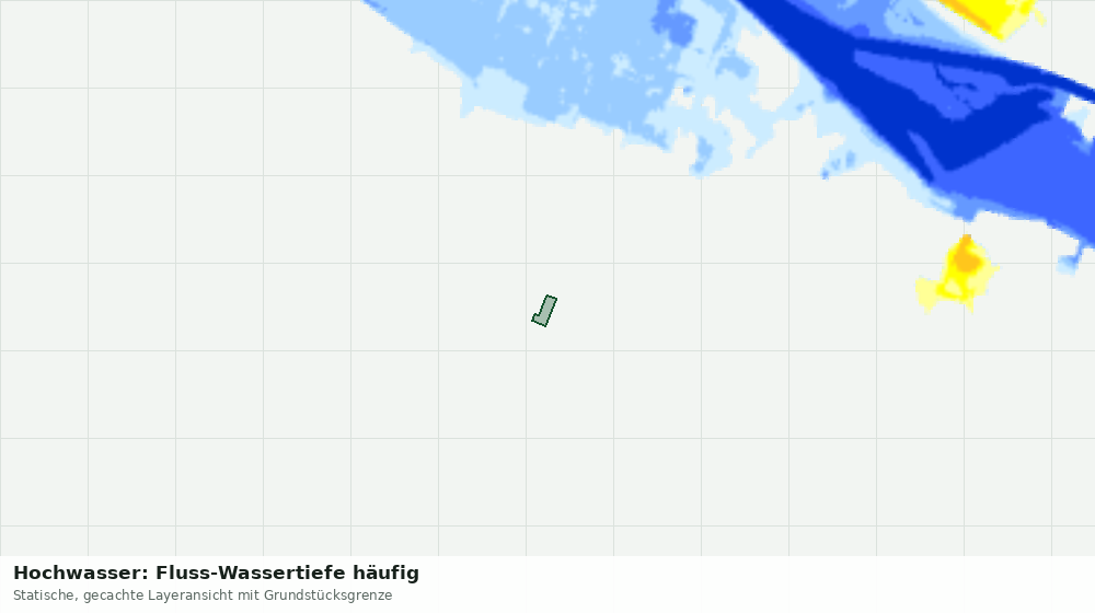 Statische Kartenansicht: Hochwasser: Fluss-Wassertiefe häufig