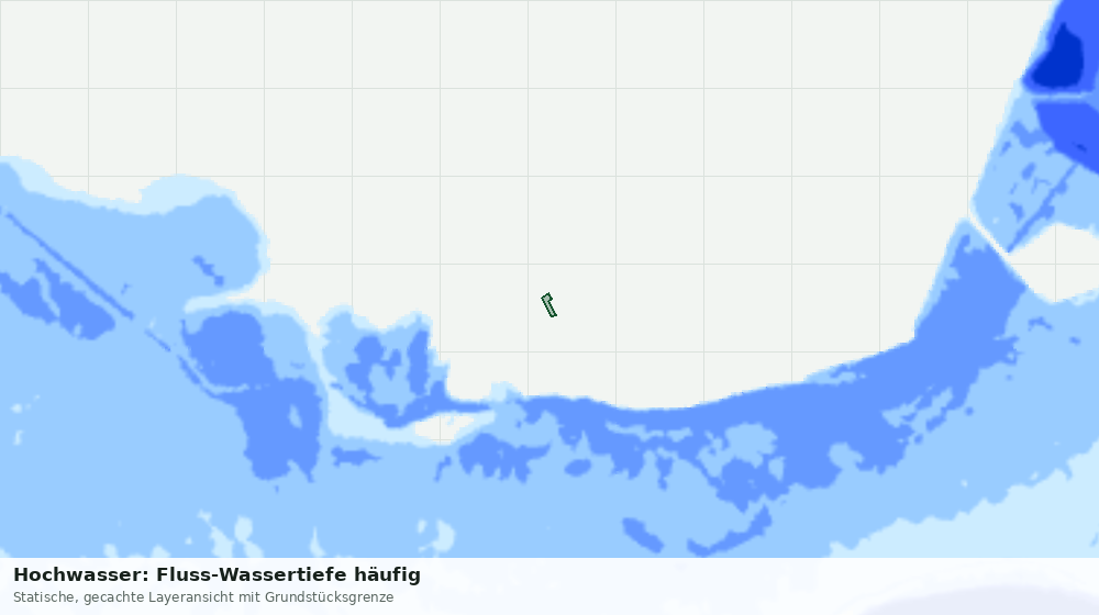 Statische Kartenansicht: Hochwasser: Fluss-Wassertiefe häufig