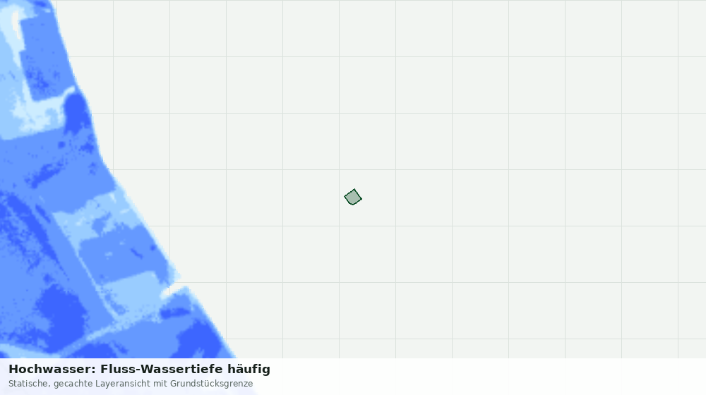 Statische Kartenansicht: Hochwasser: Fluss-Wassertiefe häufig