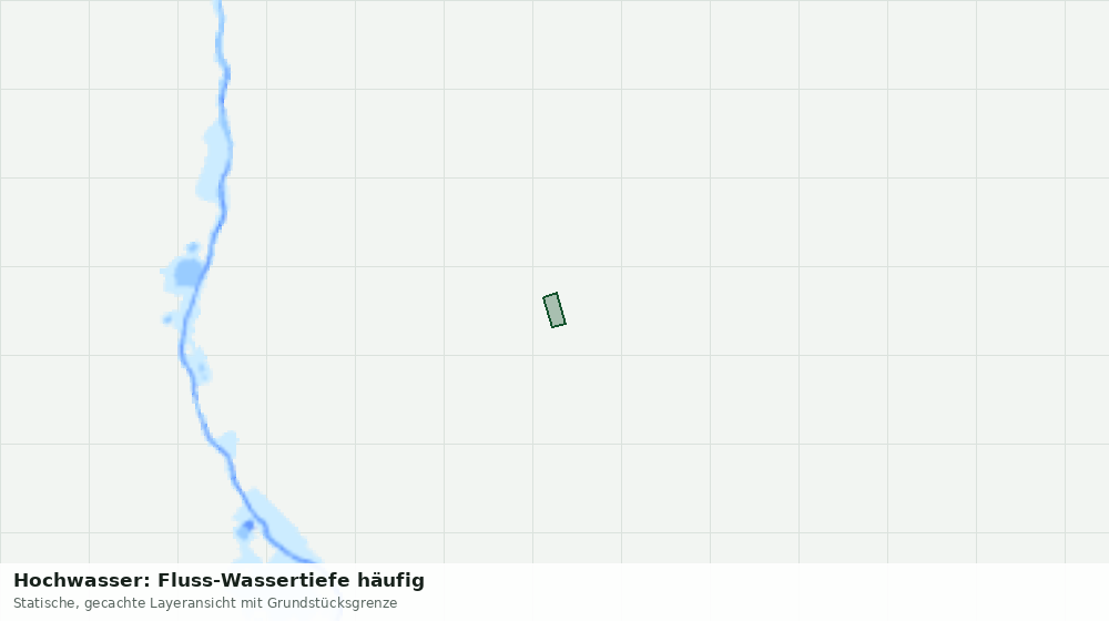 Statische Kartenansicht: Hochwasser: Fluss-Wassertiefe häufig