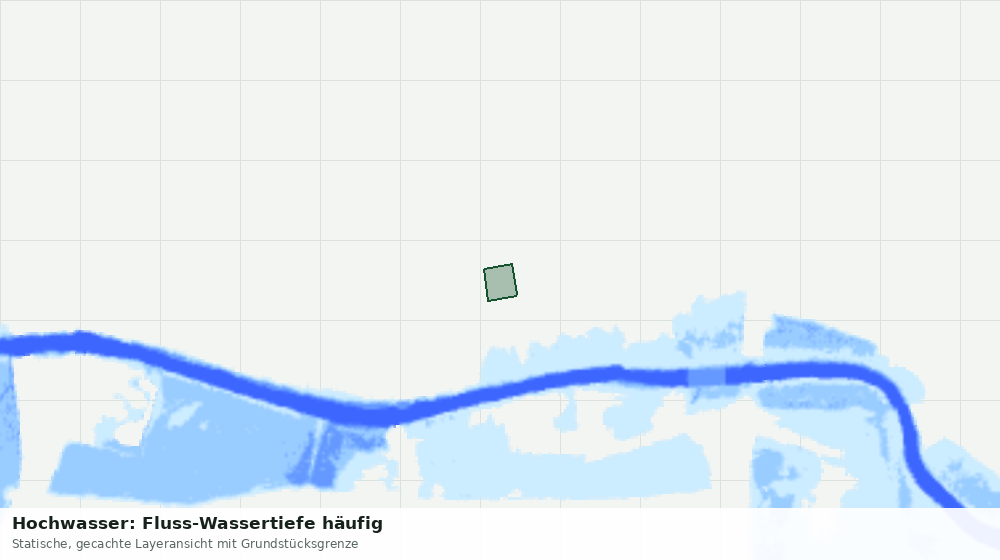 Statische Kartenansicht: Hochwasser: Fluss-Wassertiefe häufig
