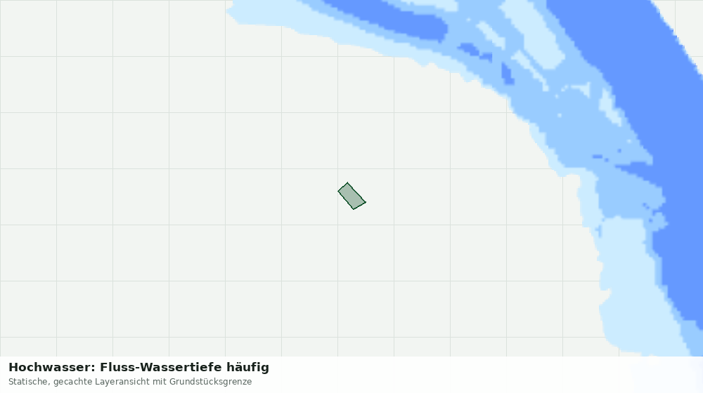 Statische Kartenansicht: Hochwasser: Fluss-Wassertiefe häufig