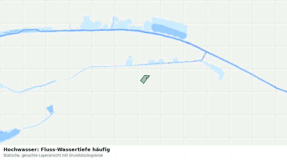 Statische Kartenansicht: Hochwasser: Fluss-Wassertiefe häufig