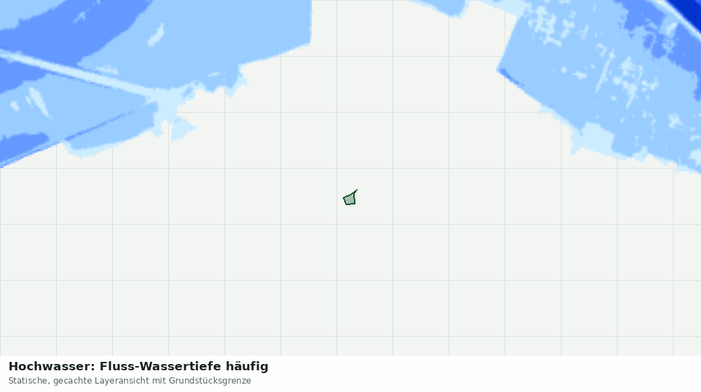 Statische Kartenansicht: Hochwasser: Fluss-Wassertiefe häufig