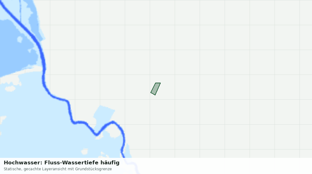 Statische Kartenansicht: Hochwasser: Fluss-Wassertiefe häufig