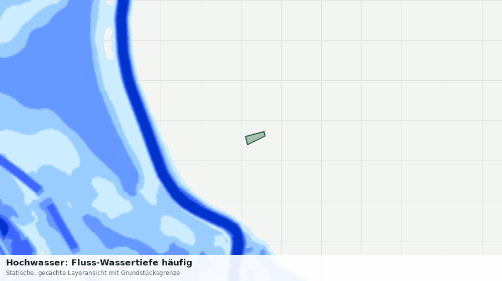 Statische Kartenansicht: Hochwasser: Fluss-Wassertiefe häufig