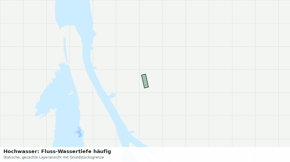 Statische Kartenansicht: Hochwasser: Fluss-Wassertiefe häufig