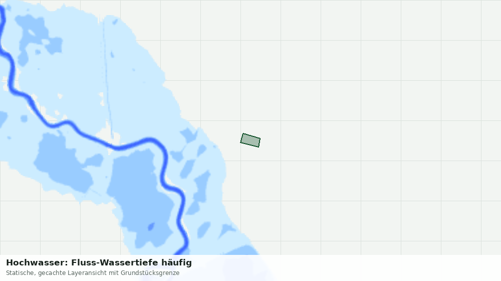 Statische Kartenansicht: Hochwasser: Fluss-Wassertiefe häufig