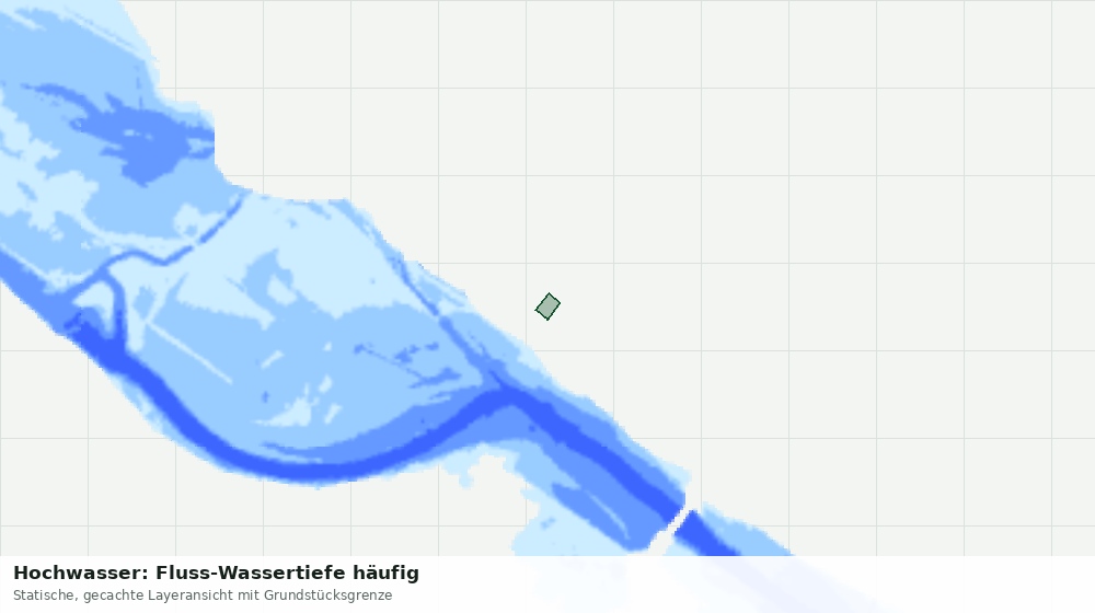 Statische Kartenansicht: Hochwasser: Fluss-Wassertiefe häufig