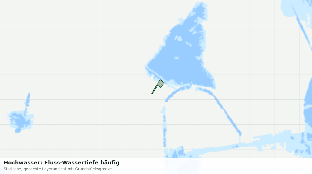 Statische Kartenansicht: Hochwasser: Fluss-Wassertiefe häufig
