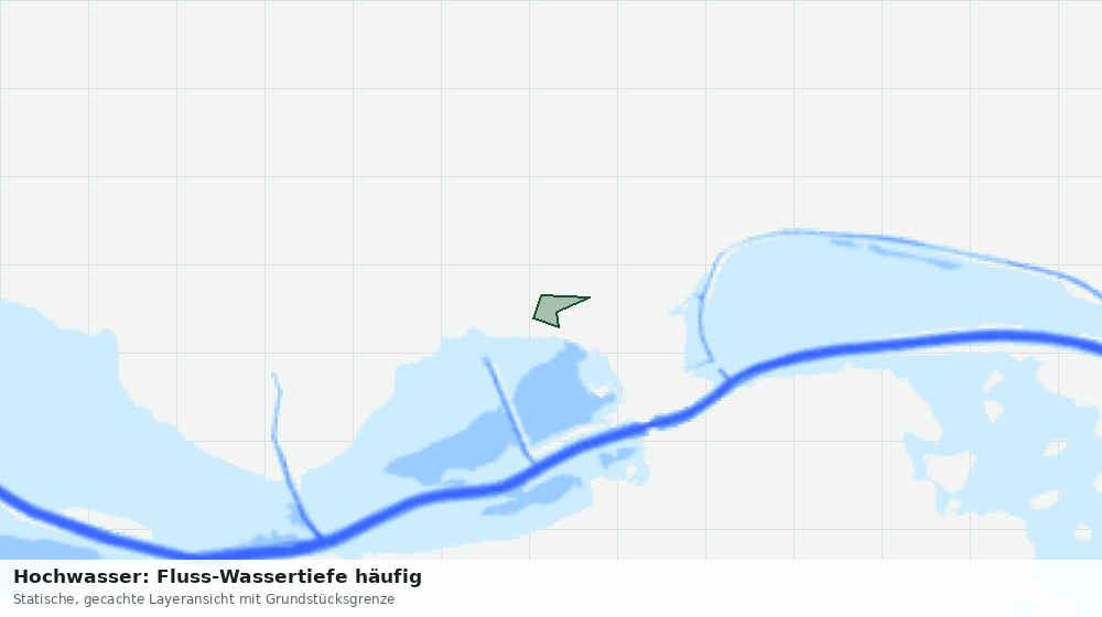 Statische Kartenansicht: Hochwasser: Fluss-Wassertiefe häufig