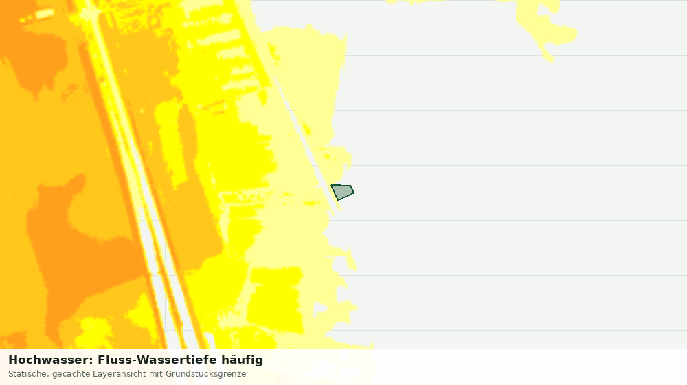 Statische Kartenansicht: Hochwasser: Fluss-Wassertiefe häufig