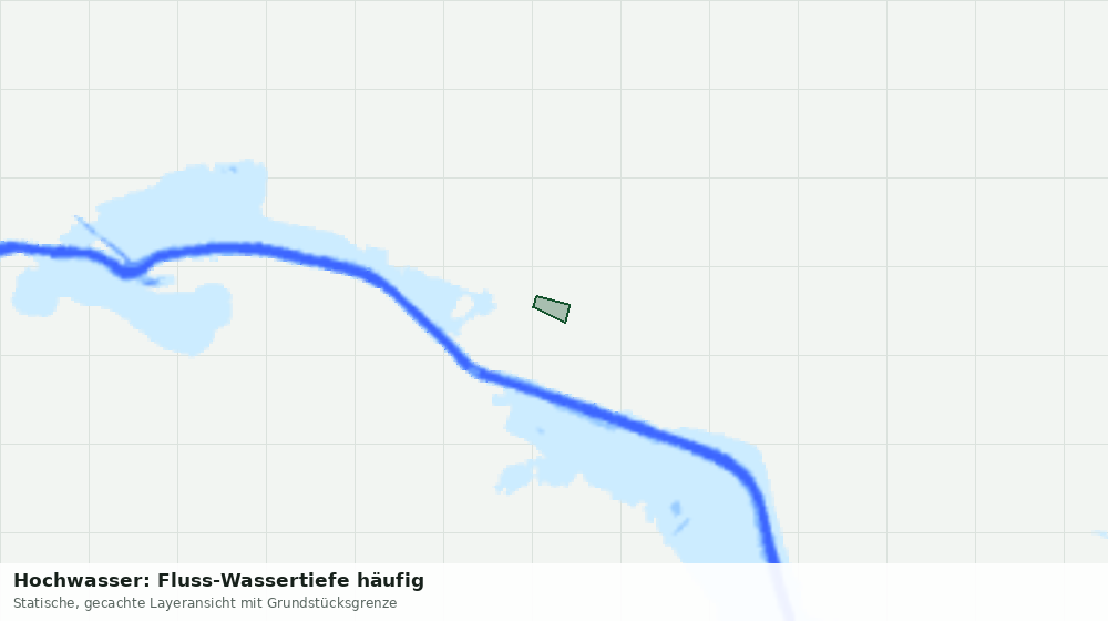Statische Kartenansicht: Hochwasser: Fluss-Wassertiefe häufig