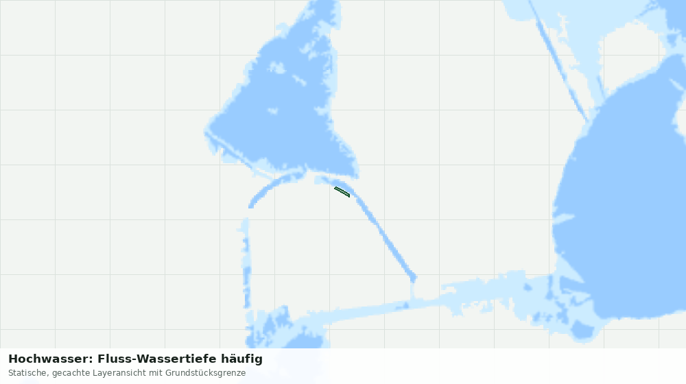 Statische Kartenansicht: Hochwasser: Fluss-Wassertiefe häufig
