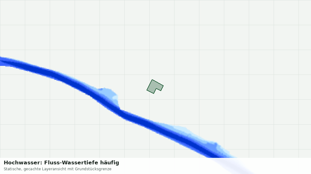 Statische Kartenansicht: Hochwasser: Fluss-Wassertiefe häufig