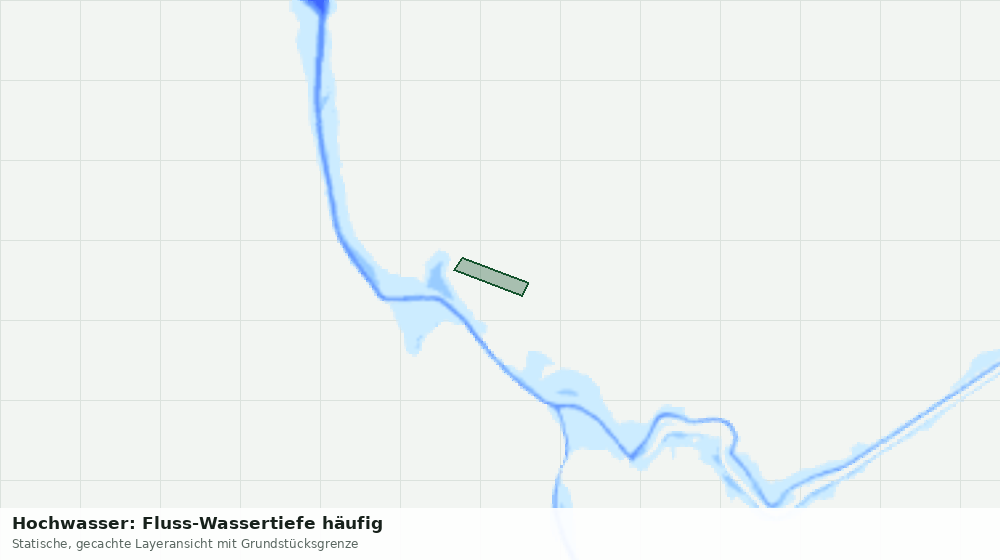 Statische Kartenansicht: Hochwasser: Fluss-Wassertiefe häufig