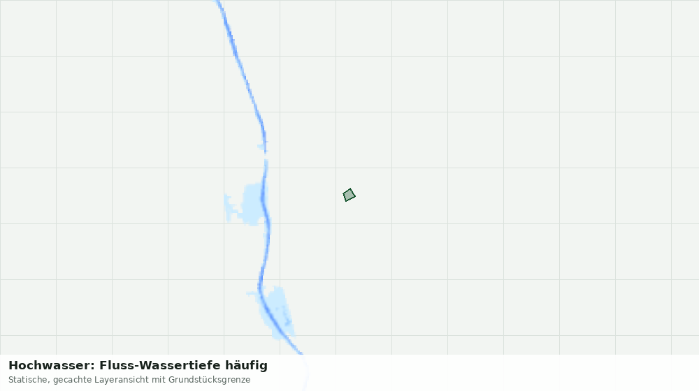Statische Kartenansicht: Hochwasser: Fluss-Wassertiefe häufig