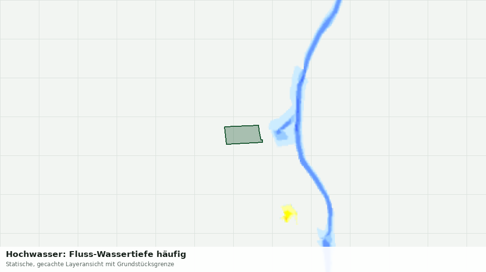 Statische Kartenansicht: Hochwasser: Fluss-Wassertiefe häufig