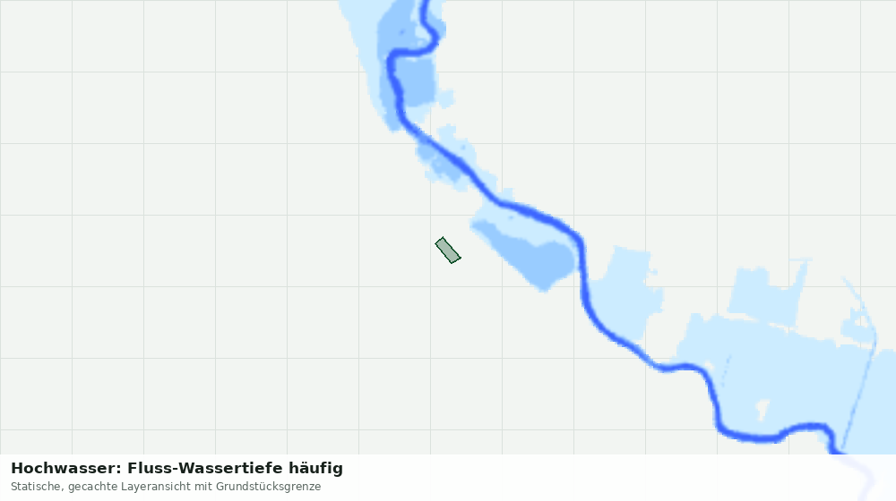 Statische Kartenansicht: Hochwasser: Fluss-Wassertiefe häufig