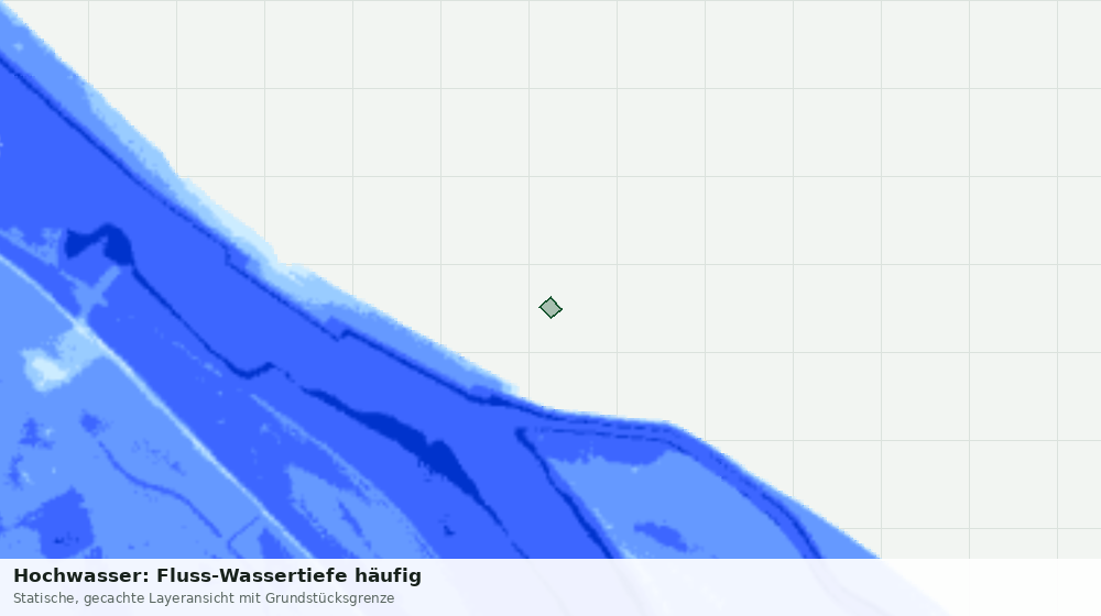 Statische Kartenansicht: Hochwasser: Fluss-Wassertiefe häufig