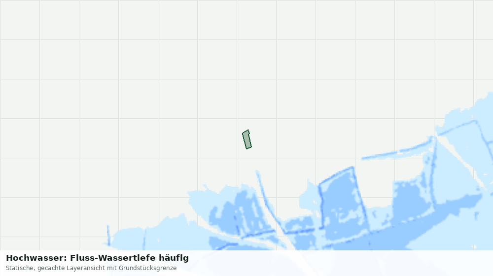 Statische Kartenansicht: Hochwasser: Fluss-Wassertiefe häufig