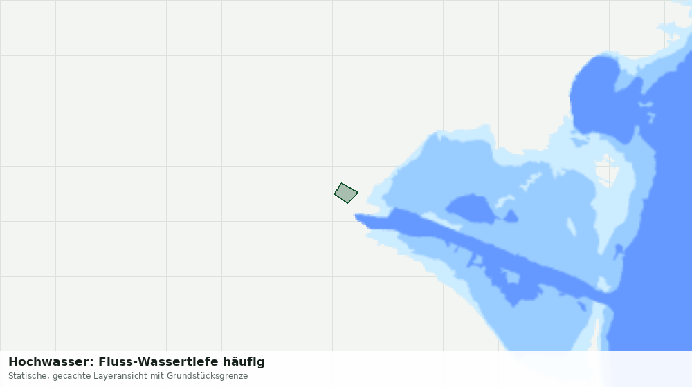 Statische Kartenansicht: Hochwasser: Fluss-Wassertiefe häufig