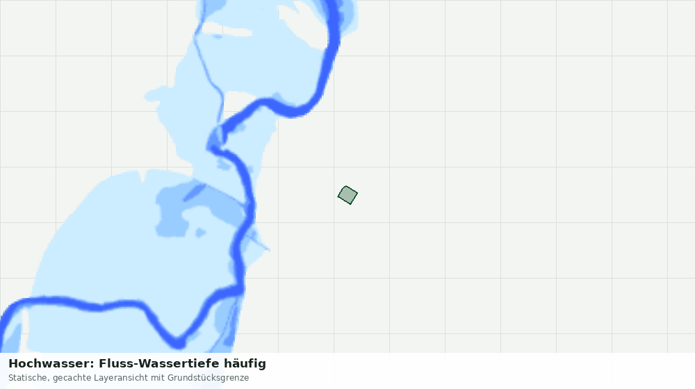 Statische Kartenansicht: Hochwasser: Fluss-Wassertiefe häufig