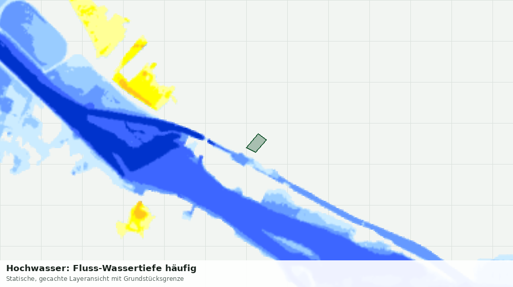 Statische Kartenansicht: Hochwasser: Fluss-Wassertiefe häufig