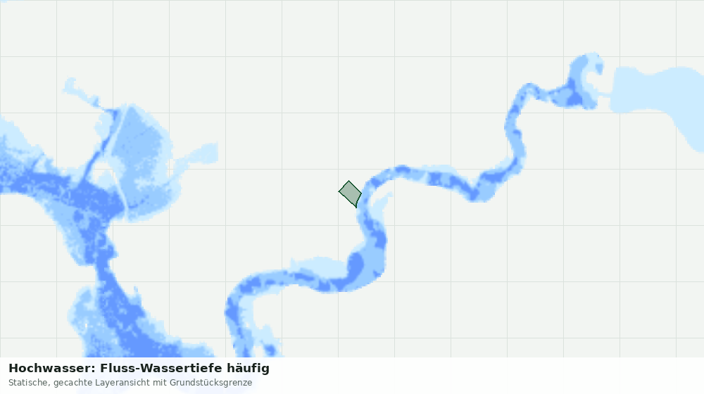 Statische Kartenansicht: Hochwasser: Fluss-Wassertiefe häufig