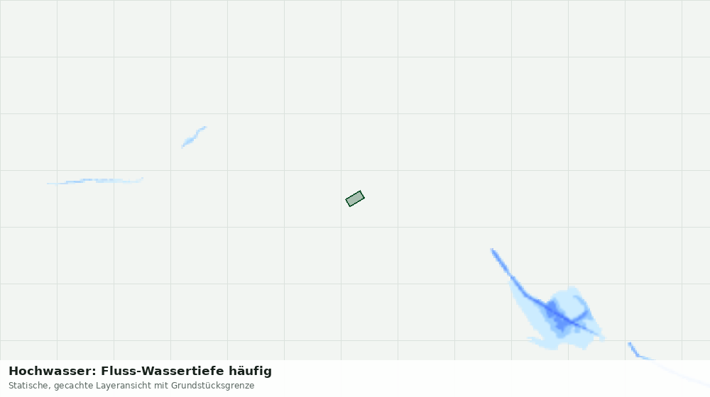 Statische Kartenansicht: Hochwasser: Fluss-Wassertiefe häufig