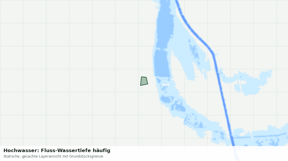 Statische Kartenansicht: Hochwasser: Fluss-Wassertiefe häufig