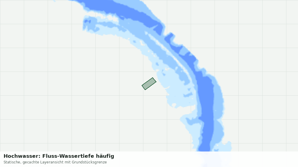 Statische Kartenansicht: Hochwasser: Fluss-Wassertiefe häufig