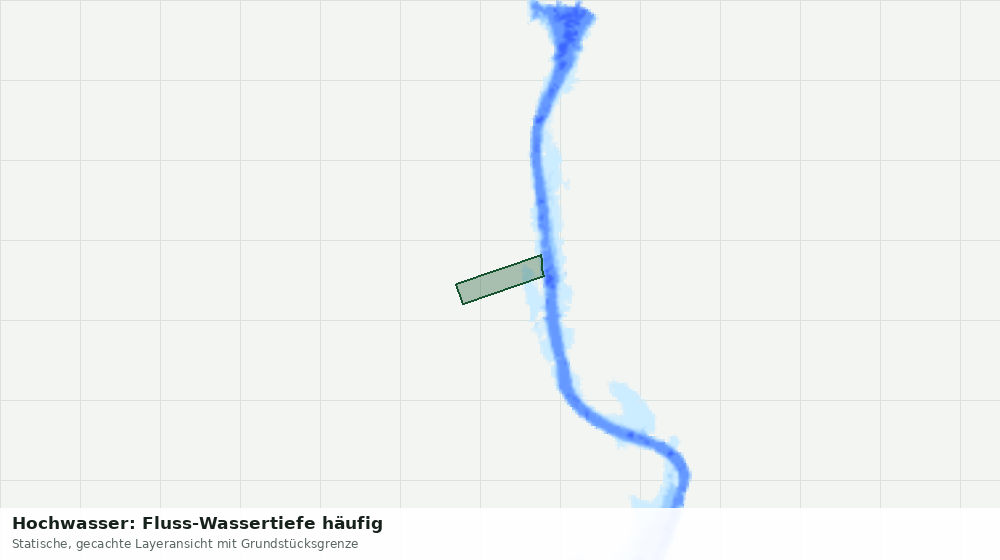 Statische Kartenansicht: Hochwasser: Fluss-Wassertiefe häufig