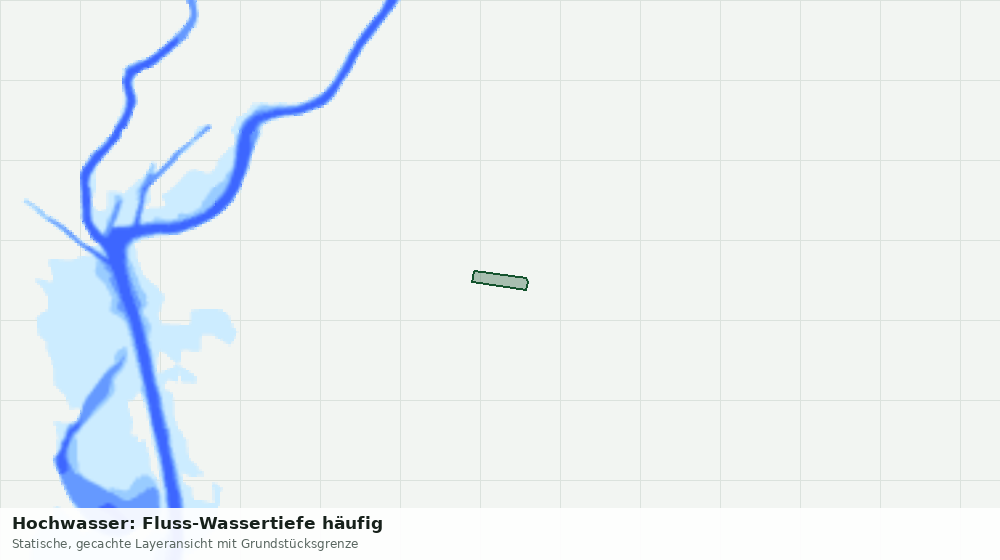 Statische Kartenansicht: Hochwasser: Fluss-Wassertiefe häufig