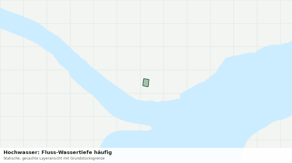 Statische Kartenansicht: Hochwasser: Fluss-Wassertiefe häufig