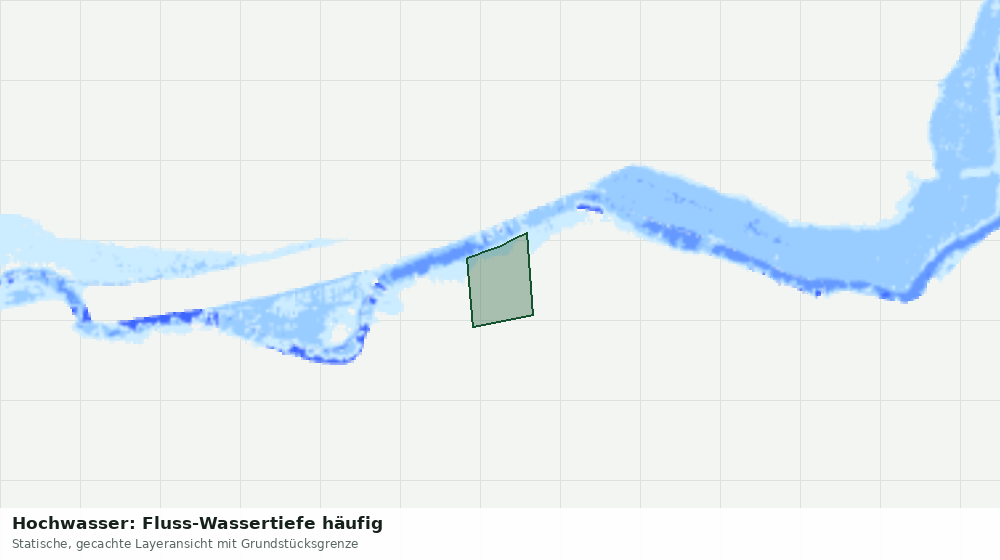 Statische Kartenansicht: Hochwasser: Fluss-Wassertiefe häufig