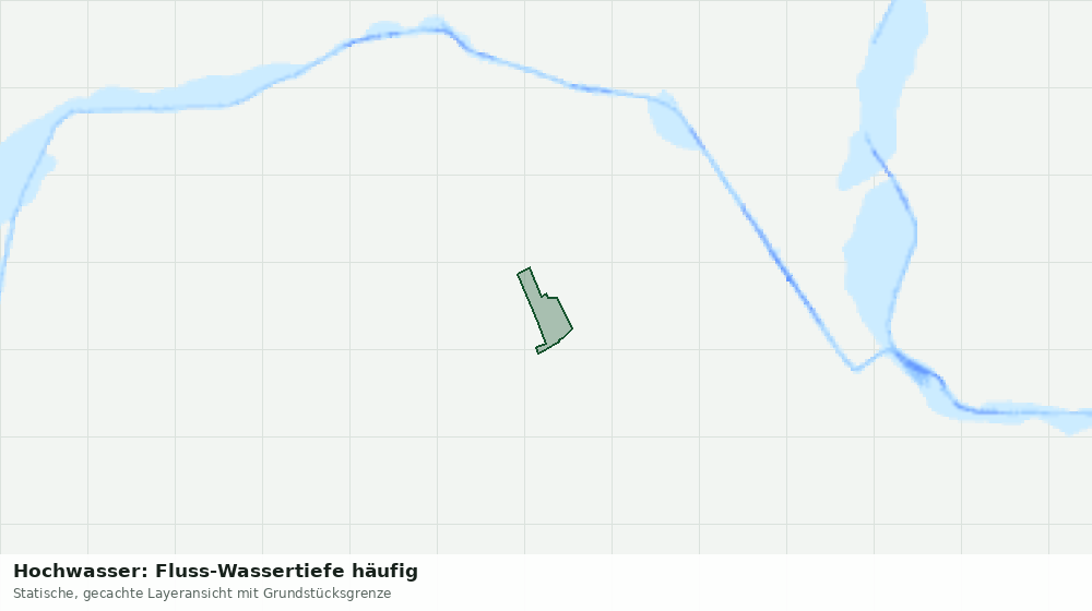 Statische Kartenansicht: Hochwasser: Fluss-Wassertiefe häufig