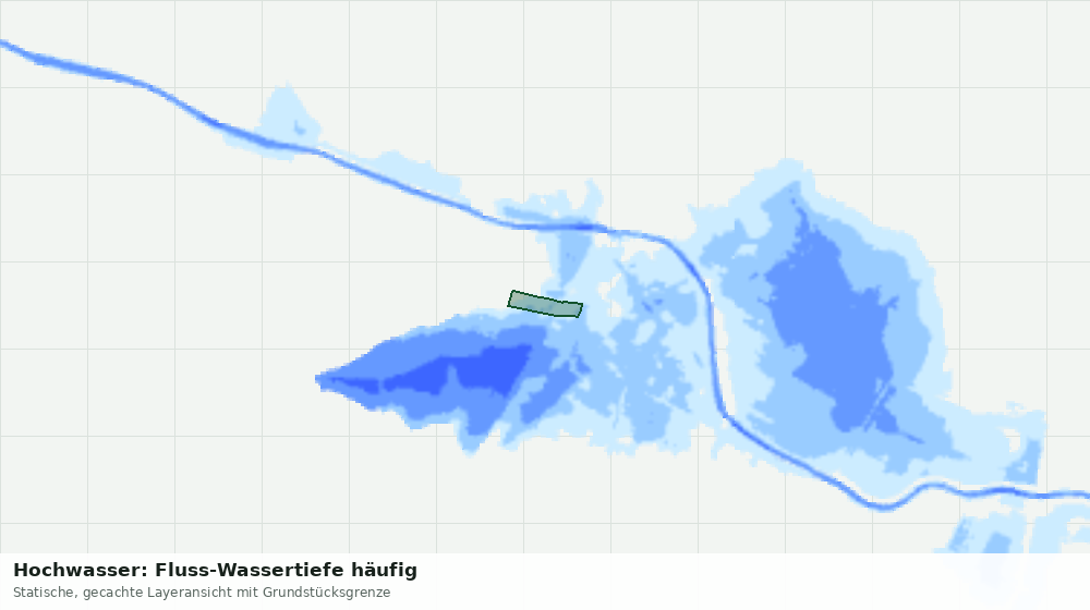 Statische Kartenansicht: Hochwasser: Fluss-Wassertiefe häufig