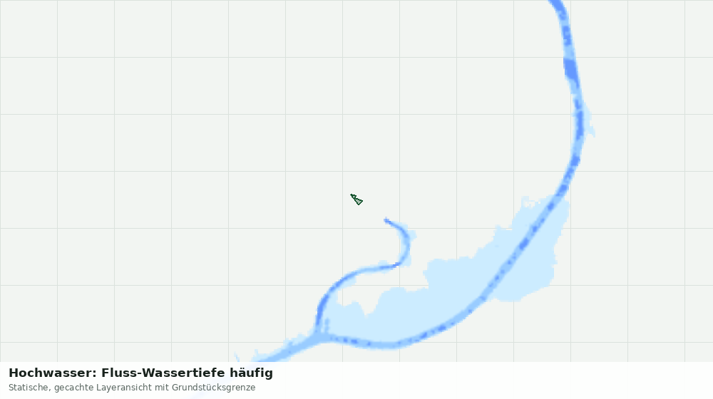 Statische Kartenansicht: Hochwasser: Fluss-Wassertiefe häufig