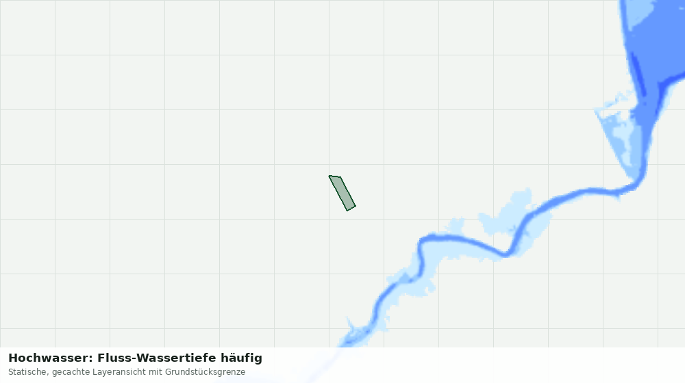 Statische Kartenansicht: Hochwasser: Fluss-Wassertiefe häufig