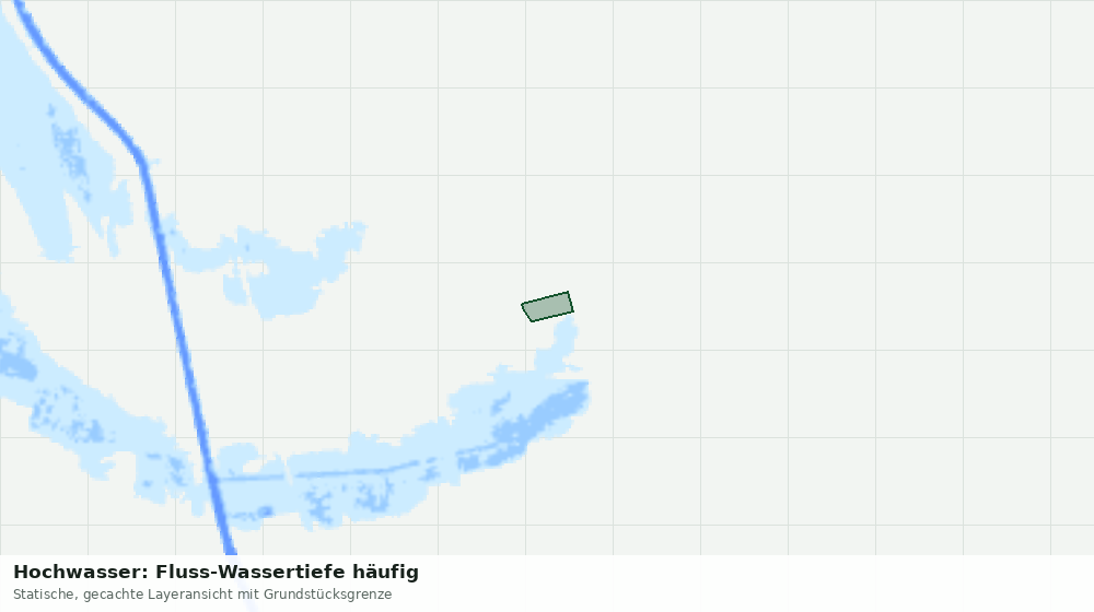Statische Kartenansicht: Hochwasser: Fluss-Wassertiefe häufig