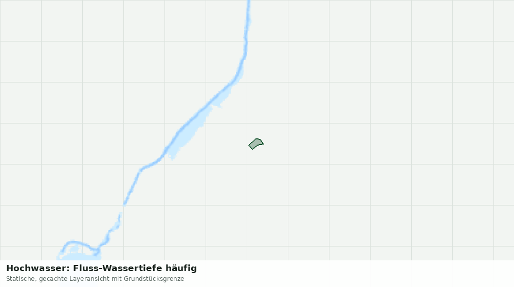 Statische Kartenansicht: Hochwasser: Fluss-Wassertiefe häufig