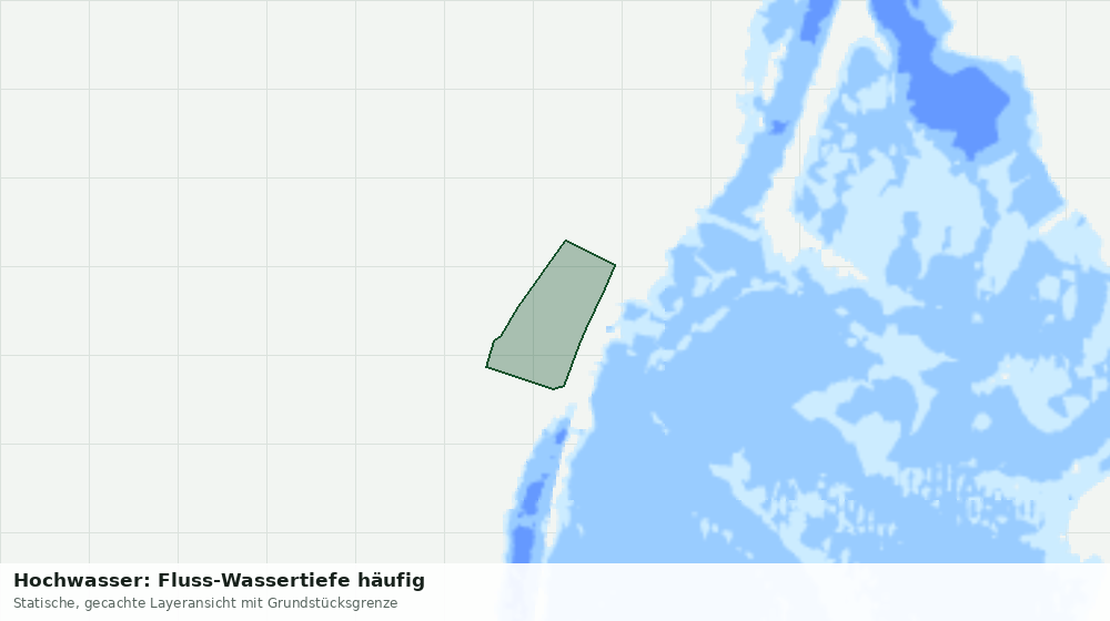 Statische Kartenansicht: Hochwasser: Fluss-Wassertiefe häufig